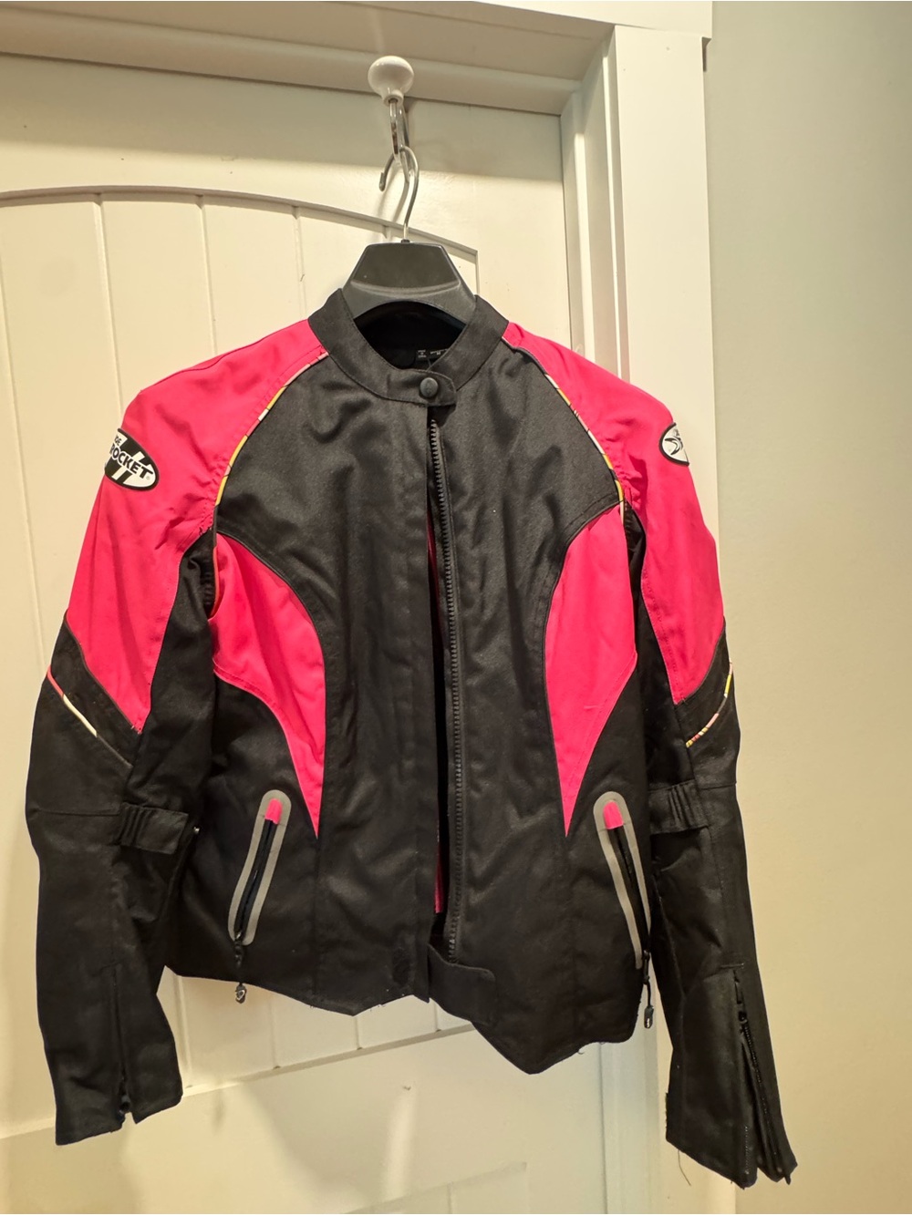 Joe Rocket Women's Black & Pink Motorcycle Jacket